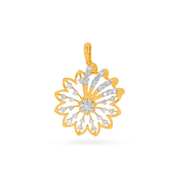 Tanishq 18 Karat Diamond Pendant for Women