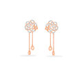 Blooming Rose Drop Earrings 