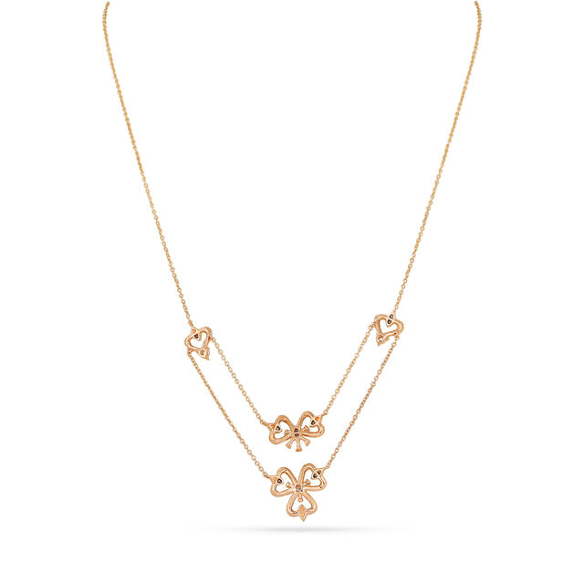 Whimsical Clover Heart Chain. 