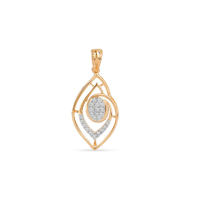 Tanishq 18KT Diamond Pendant for Women 