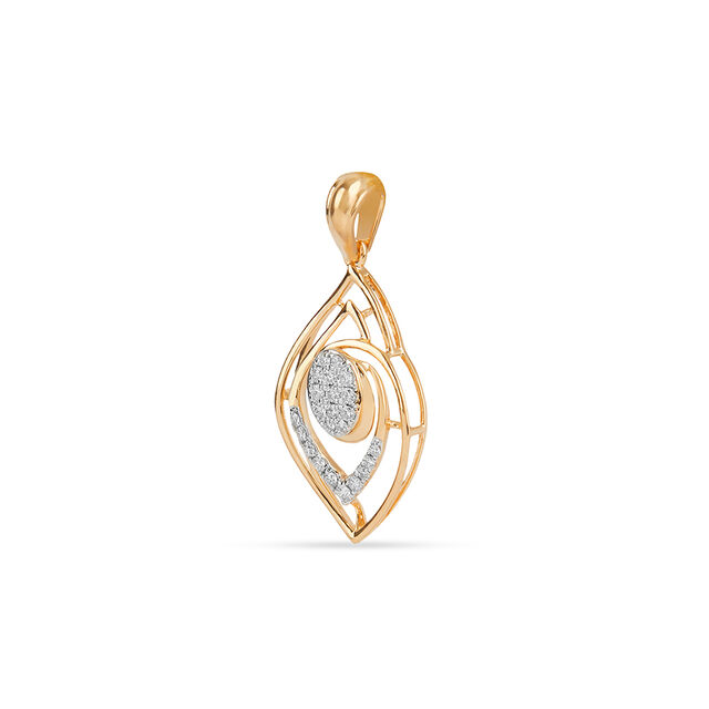 Tanishq 18KT Diamond Pendant for Women 2