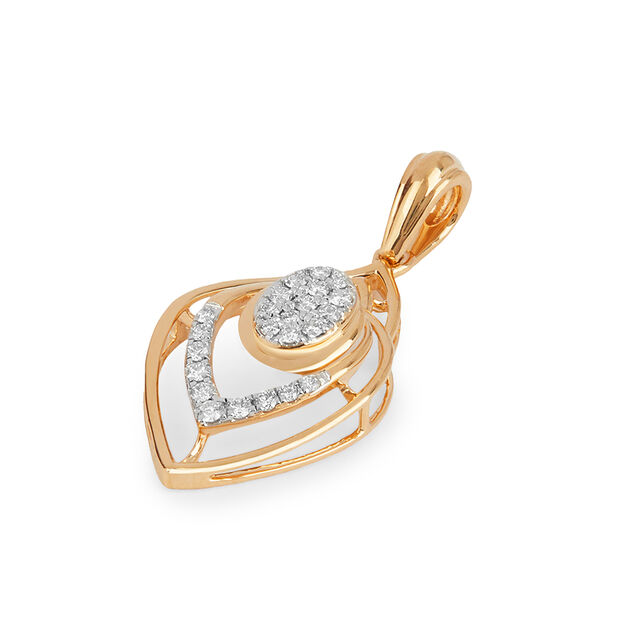 Tanishq 18KT Diamond Pendant for Women 4
