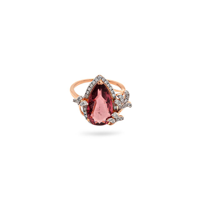 Crimson Embrace Rose Gold Ring,,hi-res 