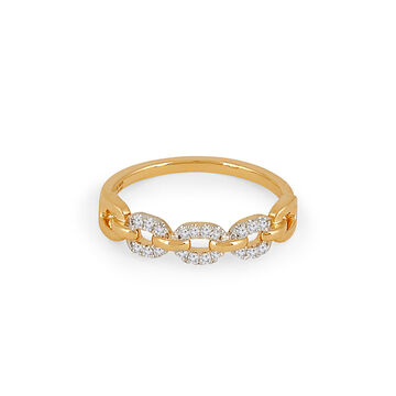 Tanishq 18 KT Linked Diamond Ring for Women