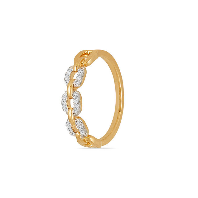 Tanishq 18 KT Linked Diamond Ring for Women 2