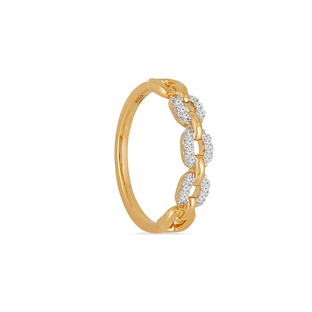 Tanishq 18 KT Linked Diamond Ring for Women 3