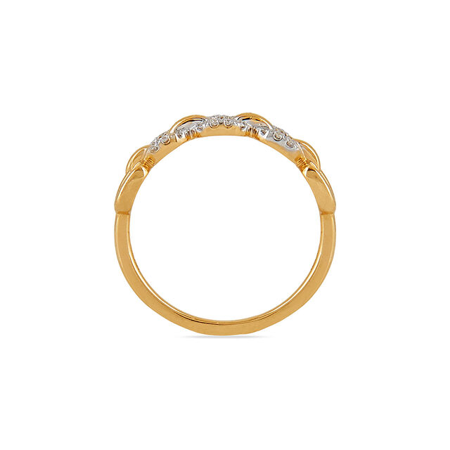 Tanishq 18 KT Linked Diamond Ring for Women 4