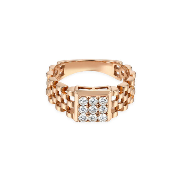 Tanishq 18KT Diamond Finger Ring for Men 