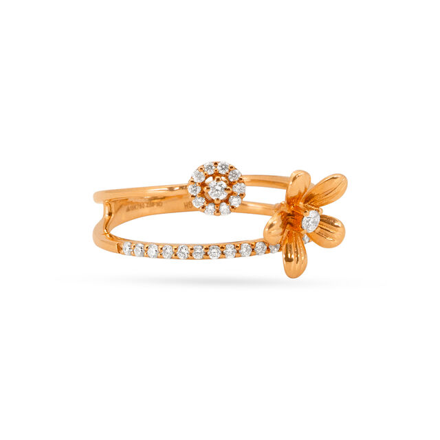 Tanishq 18 KT Diamond Finger Ring for Women