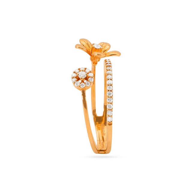 Tanishq 18 KT Diamond Finger Ring for Women