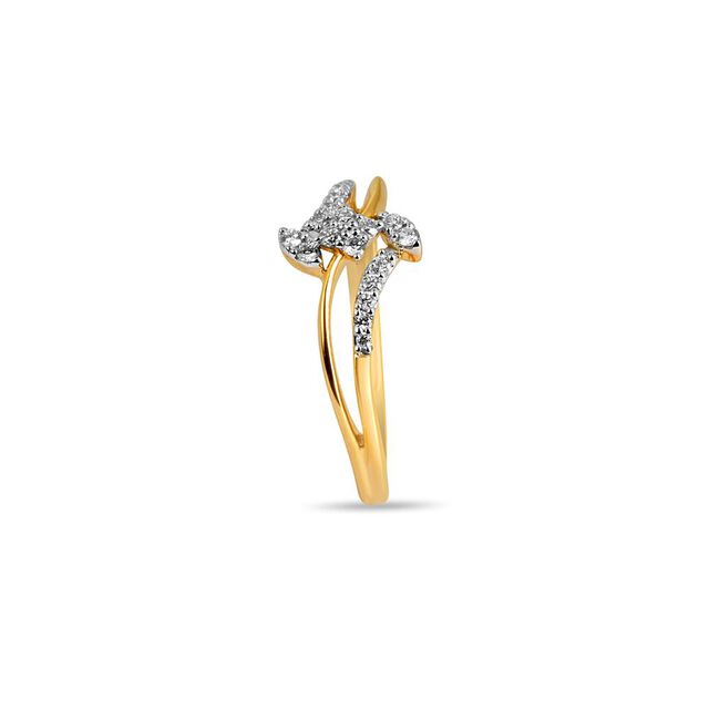 Curved Grace Gold Band 