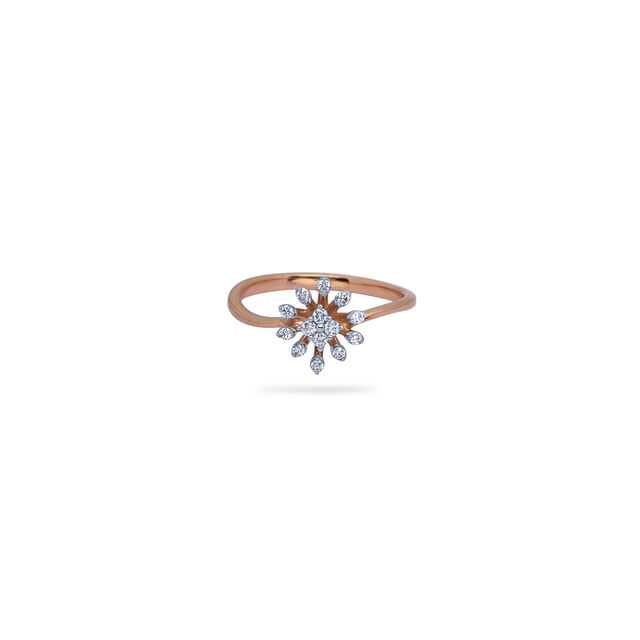 Square Cut Diamond Charm Ring,,hi-res 