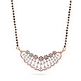 Crescent Elegance Diamond Mangalsutra 