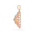 Tanishq 18 Karat Diamond Pendant and Earrings Set for Women 4
