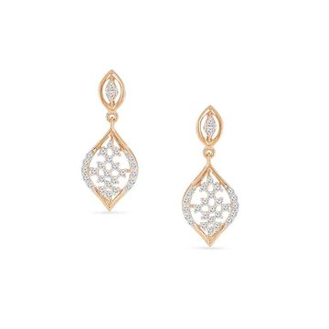 Tanishq 18 KT Open Drop Studs for Women