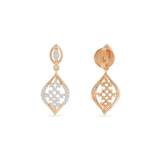 Tanishq 18 KT Open Drop Studs for Women 3