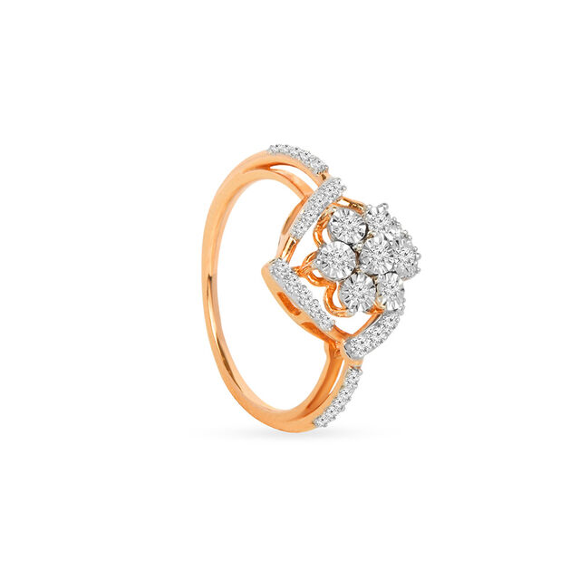 Tanishq 18 KT Diamond Finger Ring for Women 3