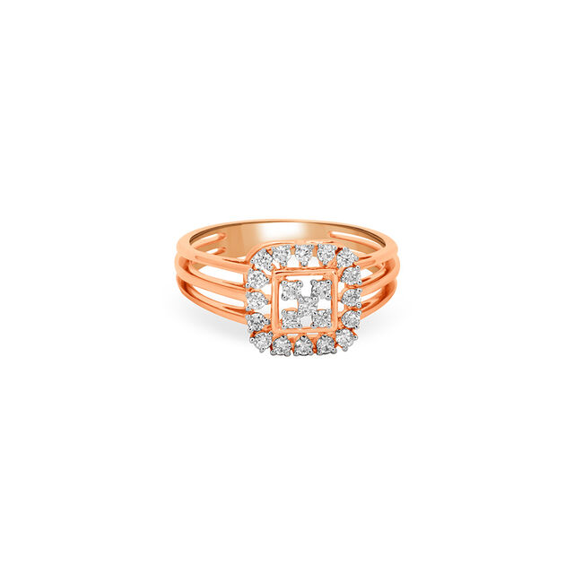 Tanishq 18 Karat Diamond Finger Ring for Women 