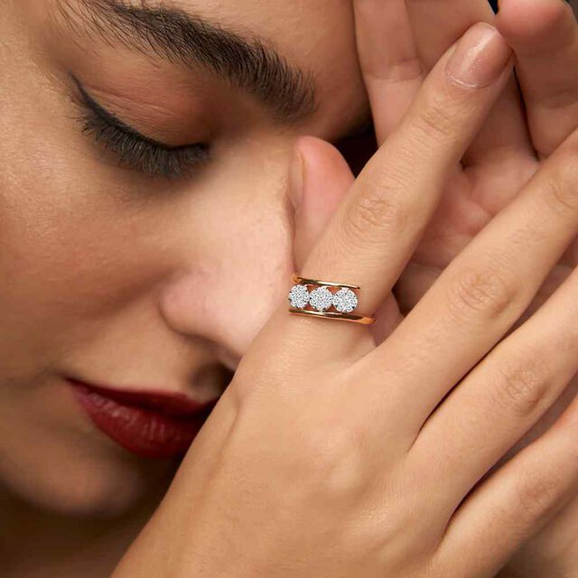 Tanishq 18KT Diamond Finger Ring for Women 2