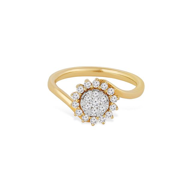 Tanishq 18KT Diamond Finger Ring for Women 
