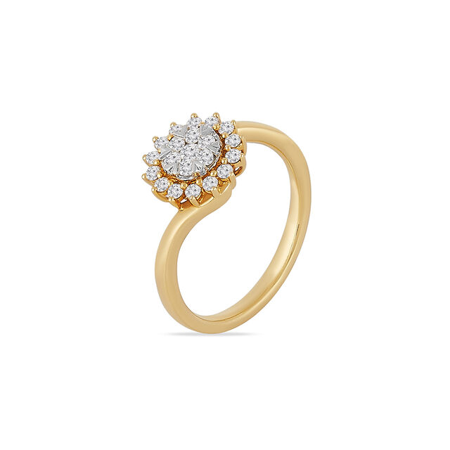 Tanishq 18KT Diamond Finger Ring for Women 4