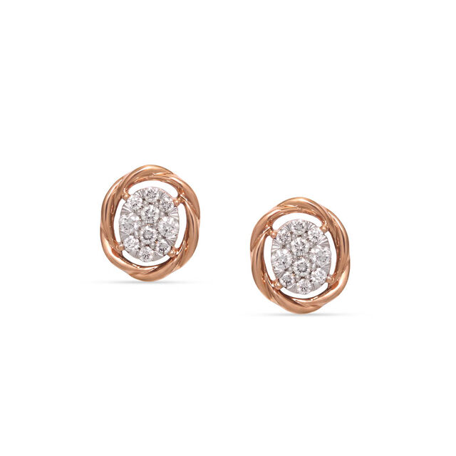 Tanishq 18KT Diamond Earrings 