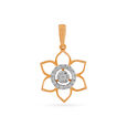 Tanishq 18 Karat Diamond Pendant and Earrings Set for Women 2