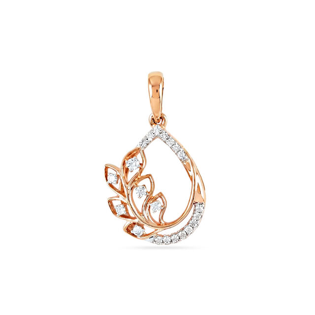 Tanishq 18 KT Leaf Frame Setfor Women 2