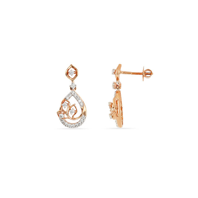 Tanishq 18 KT Leaf Frame Setfor Women 5