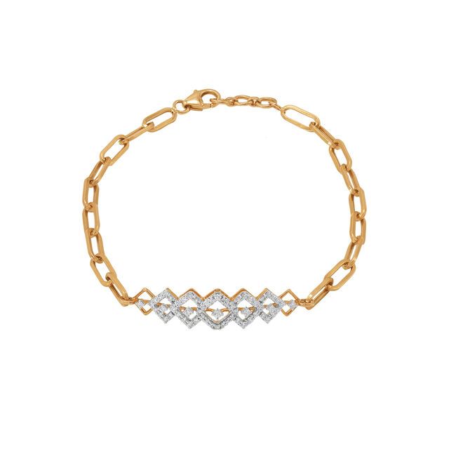 Modern Hoop Chain Bracelet 2