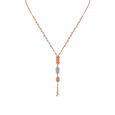 18 karat Rose Gold Lariat Necklace 