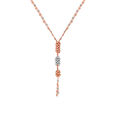 18 karat Rose Gold Lariat Necklace 2