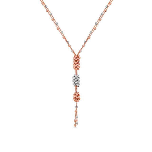 18 karat Rose Gold Lariat Necklace 2