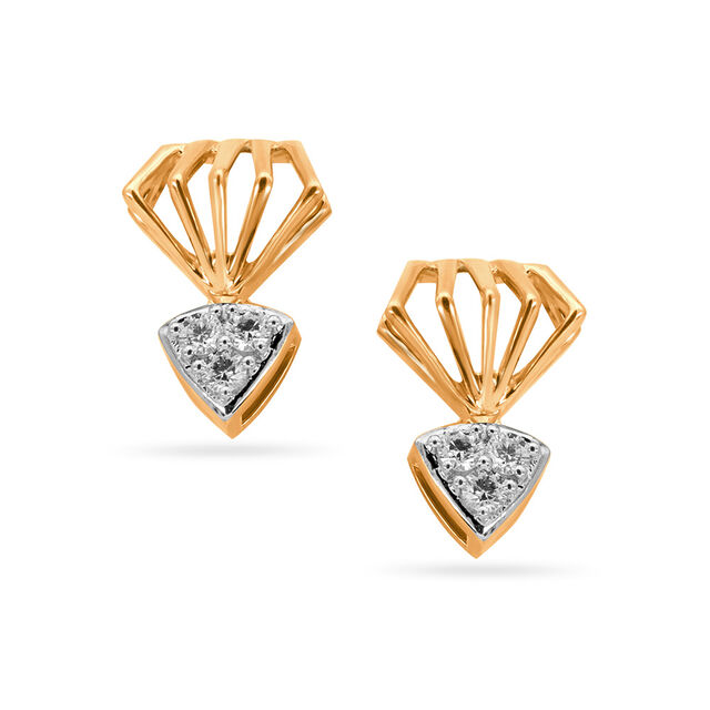 Tanishq 18KT Diamond Earrings for Women 