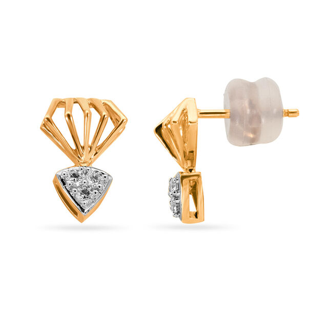 Tanishq 18KT Diamond Earrings for Women 2