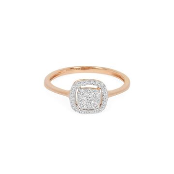 Surreal Geometric Diamond Ring