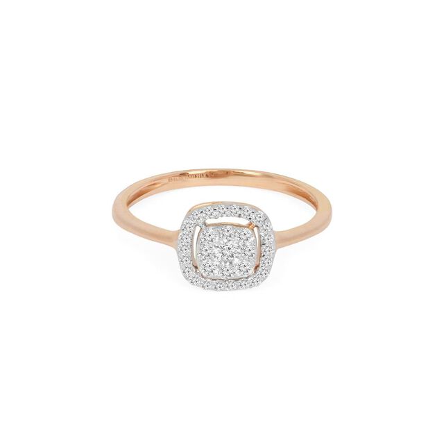 Surreal Geometric Diamond Ring 