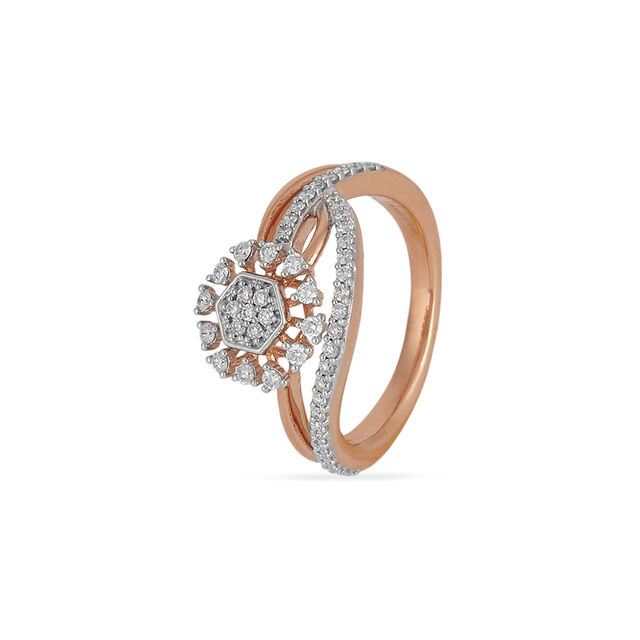 Tanishq 18KT Diamond Finger Ring for Women 2