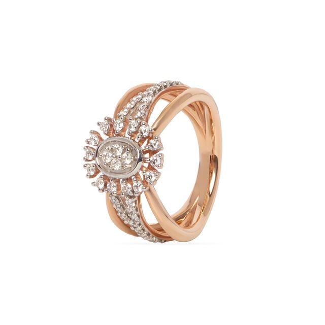 Tanishq 18KT Diamond Finger Ring 3