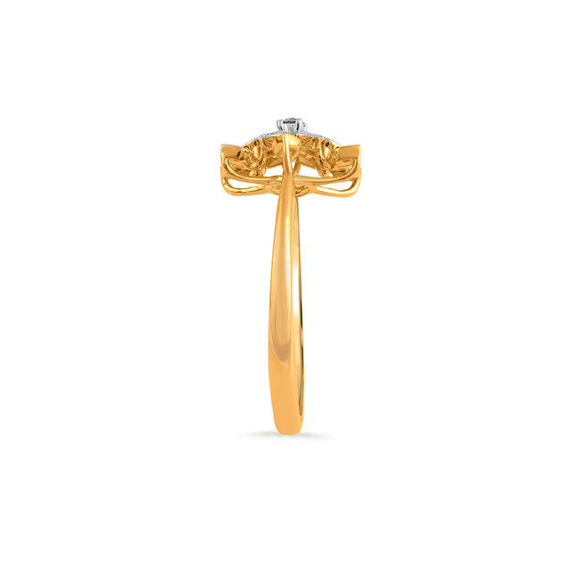 Tanishq 18 Karat Diamond Finger Ring for Women 3
