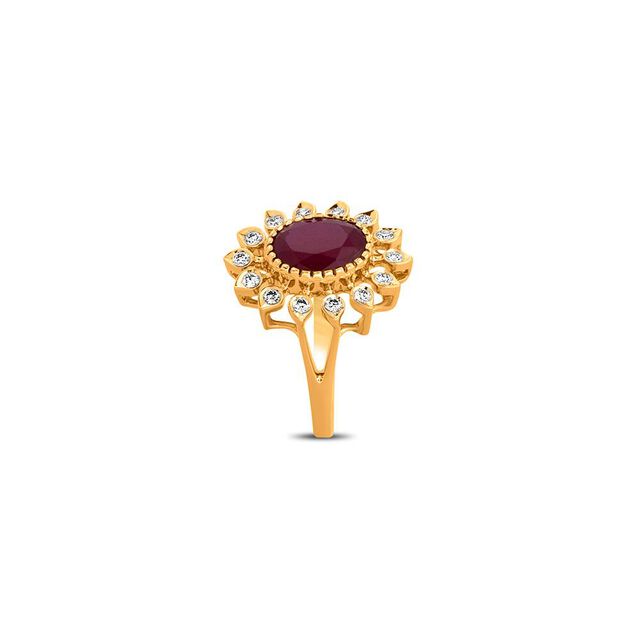 Antique Floral Halo Ring 
