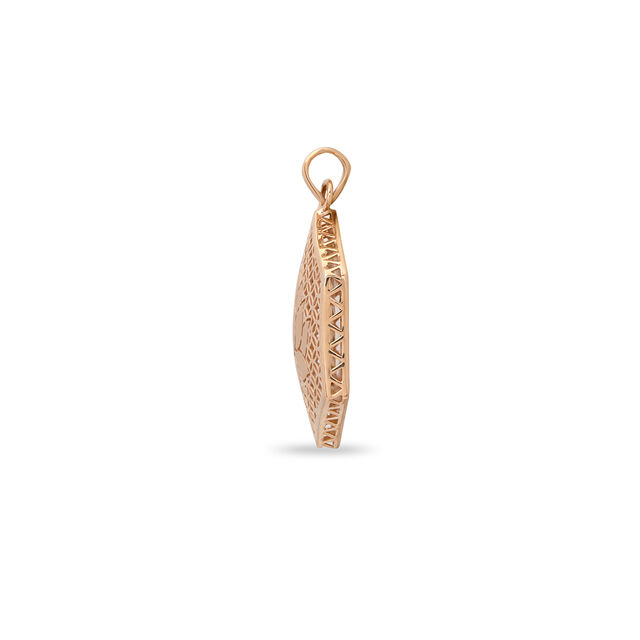 Tanishq 18 Karat Gold Pendant and Earrings Set for Women 2