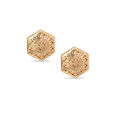 Tanishq 18 Karat Gold Pendant and Earrings Set for Women 4