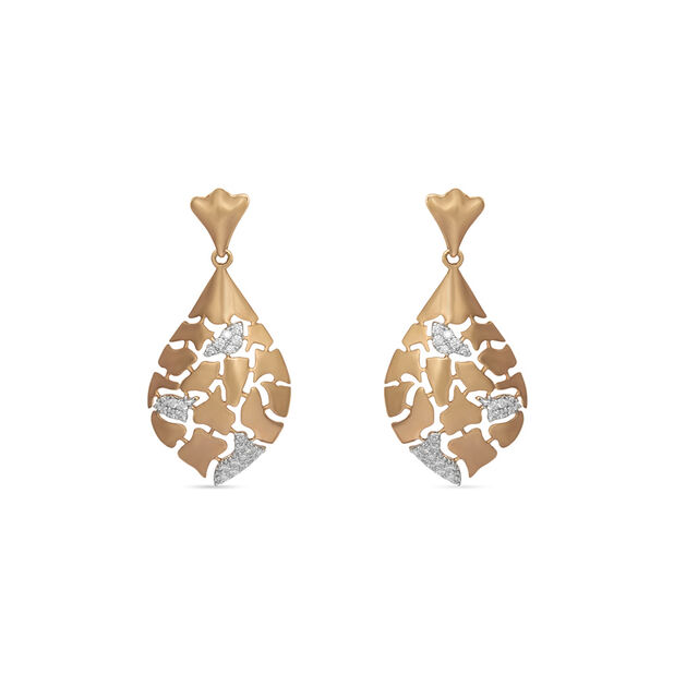 Tanishq 18KT Diamond Pendant and Earrings Set 4