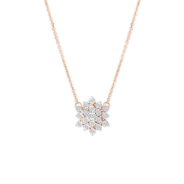 Tanishq 18KT Diamond Necklace Set for Women 2