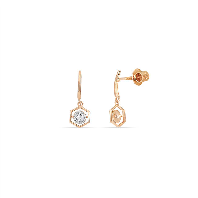 Tanishq 18KT Diamond Earrings for Women 2