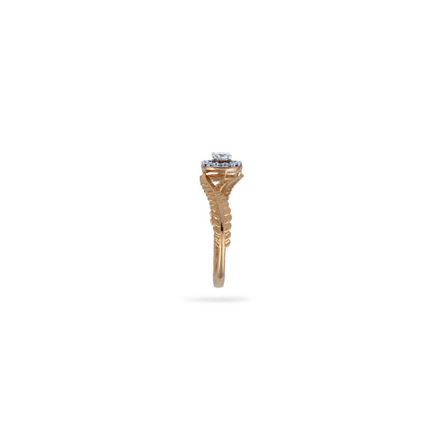 Leaf Vein Filigree Diamond Ring,,hi-res 2