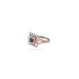 Square Halo Statement Ring,,hi-res 2