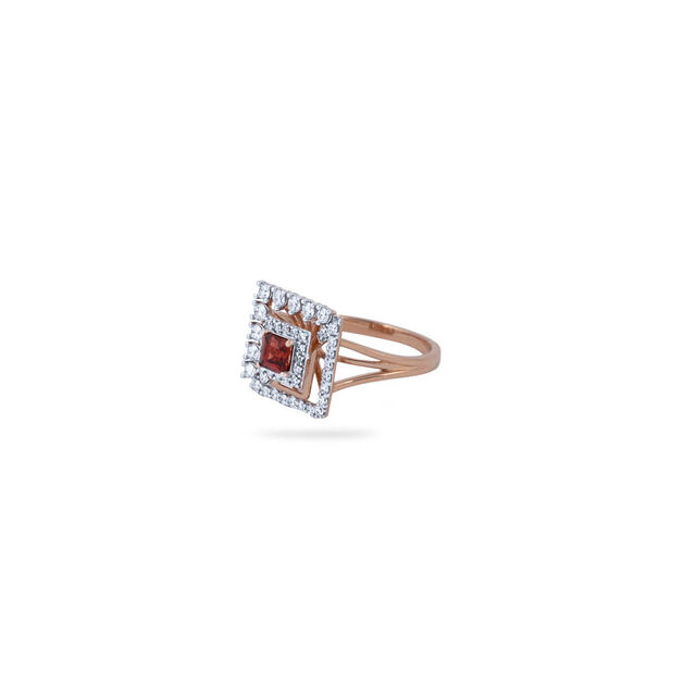 Square Halo Statement Ring,,hi-res 2