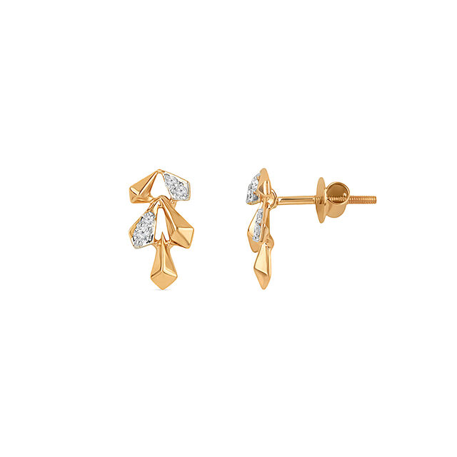 Tanishq 18 Karat Diamond Earrings for Women 2
